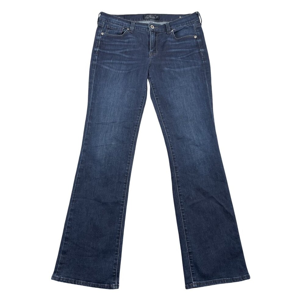 Lucky Brand Jeans‎ Womens 10 / 30 Blue Brooke Boot Cut Dark Wash Denim
